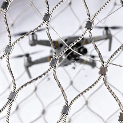 500mm Hole Size 6mm Wire Diameter Customized Anti Drone Net and Drone Protection Net for Airport Airspace Security