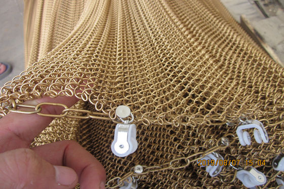 Aluminum Hanging Metal Coil Drapery / Curtain Product 1.5mm