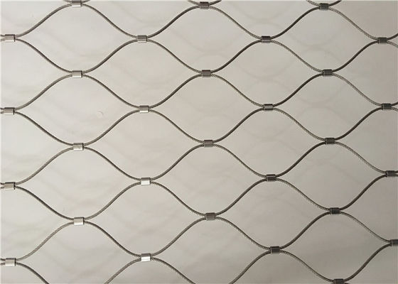 Stainless Steel 2mm 60x60mm Wire Rope Mesh