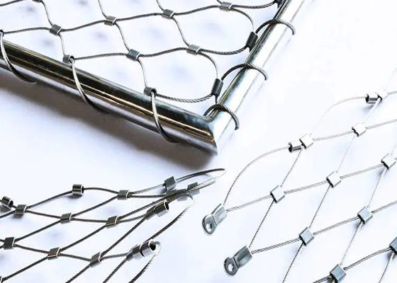 Strong Durable 316 Stainless Steel Wire Rope Mesh For Animal Encloure