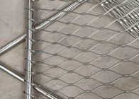 Bridge Railings And Balustrade Stainless Steel Ferrule Rope Mesh 60x60mm