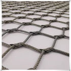 Flexible 50mm Stainless Steel Knotted Rope Mesh Type X Tend Cable For Zoo