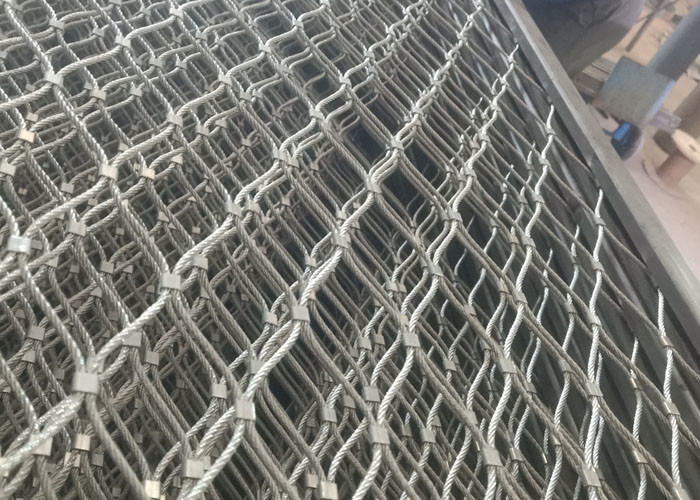 Staircase Balcony Architectural Wire Mesh 50 X 50 Mm Hole