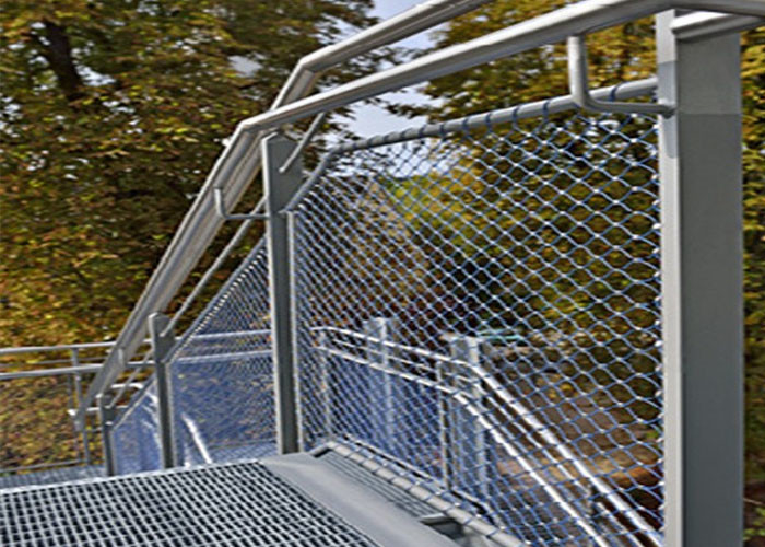 Stairway Railing Stainless Steel Cable Netting Ferrule Type