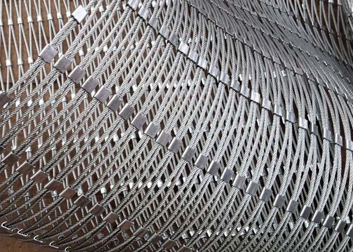 2.0Mm Wire SS X Tend Cable Mesh With Ferrule Non Rusting For Protective