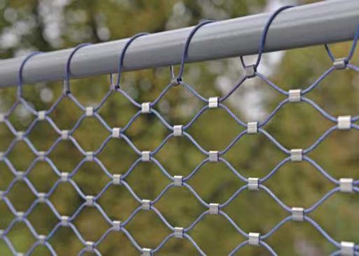 CE PVC Coated SUS304 Stainless Steel Cable Netting With Rope Mesh 2.0MM