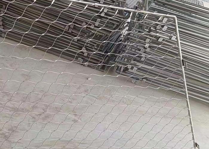 Suspended Safety Stainless Steel Rope Netting Flexibility And Excellent