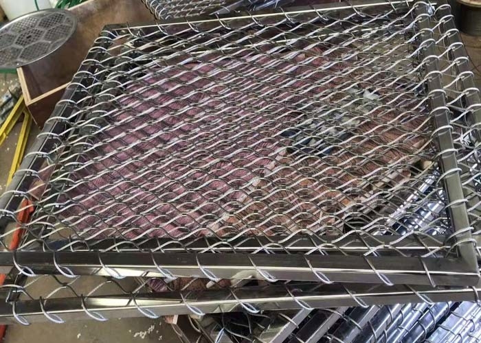 Flexible Stainless Steel Wire Rope Mesh For Balustrade Or Railing