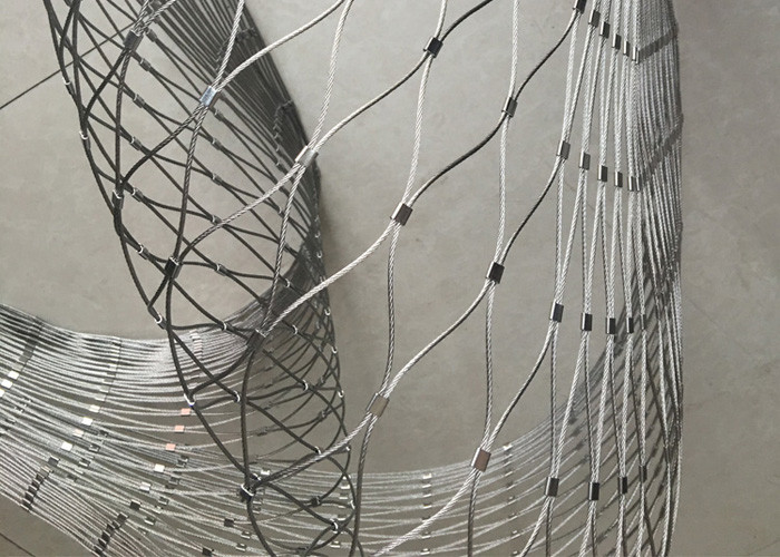 Good Flexible Rope Mesh Stainless Steel For Suspended Safety