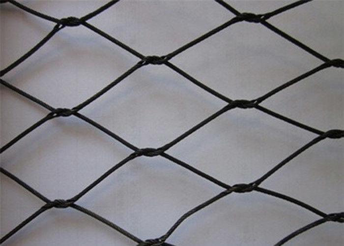 Black Stainless Steel Rope Mesh for aviary Anti-corrosive Anti-rust