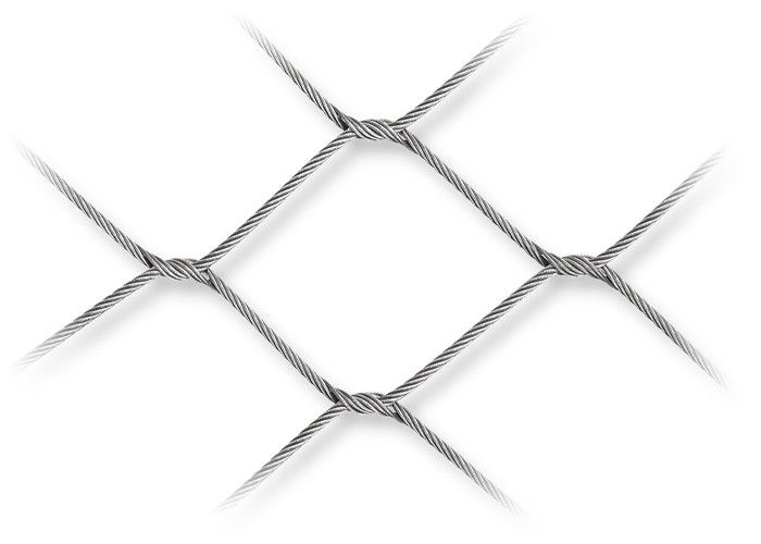 Woven Flexible Rope Mesh Stainless Steel For Suspended Safety