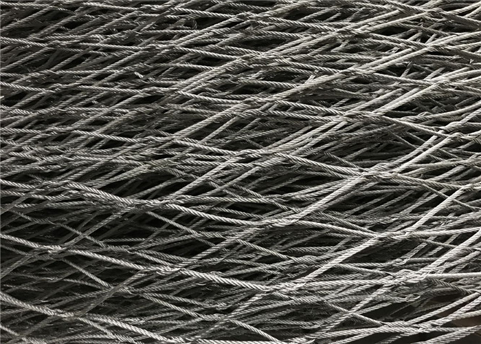 Diamond Stainless Steel Aviary Wire Netting Zoo Flexible Rope Mesh