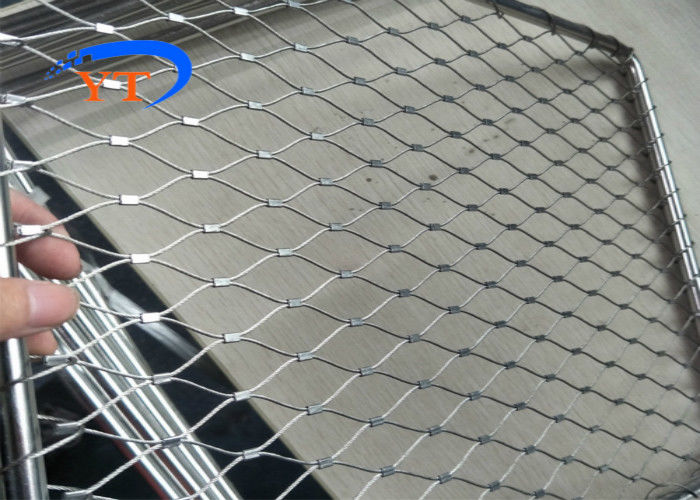 316L X Tend Balustrade Cable Mesh , Stainless Steel Cable Mesh Netting For Stairs