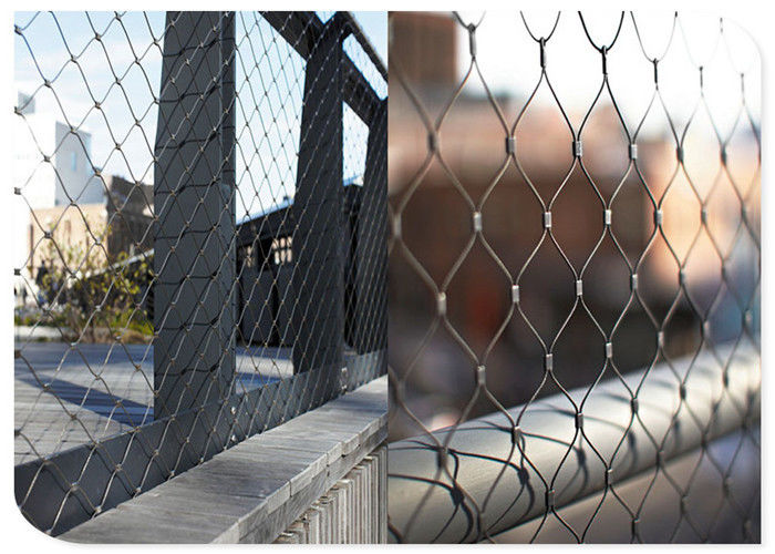 Decorative Type Wire Rope Mesh Railing Fence Stainless Steel Ferruled