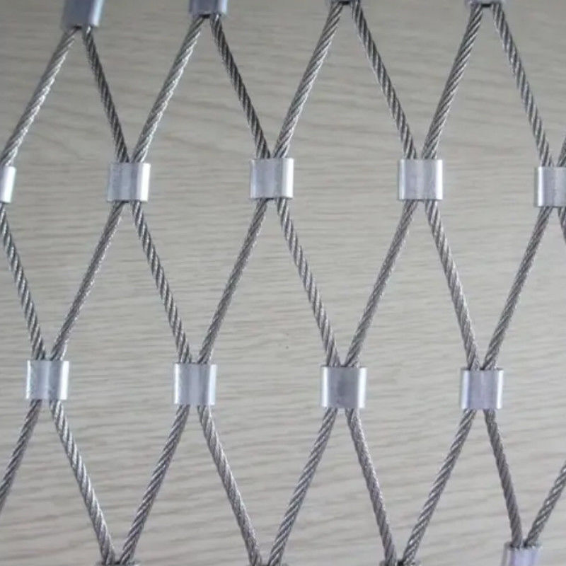 4mm Zoo Wire Mesh Fence Green Wall Mesh Safety Net Wire Rope Woven Mesh
