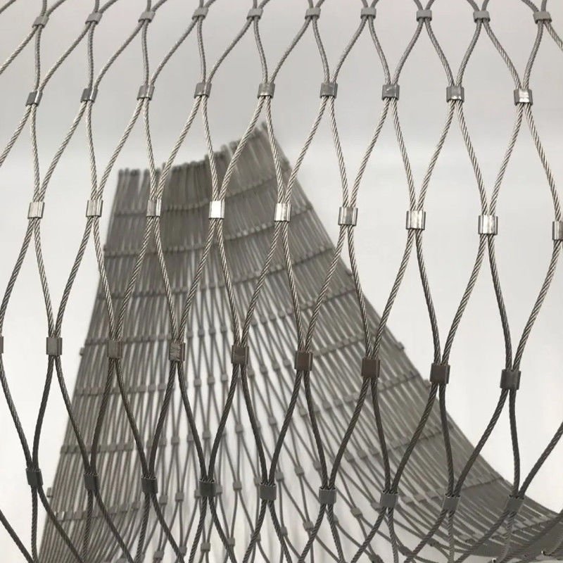 Ss304 316 Flexible Stainless Steel Rope Mesh For Zoo Fence