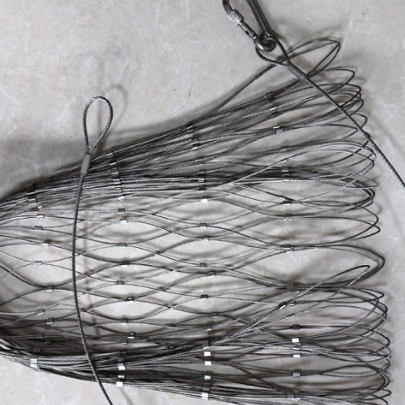 Lamp Anti Falling Safety Net Stainless Steel Wire Mesh Bag