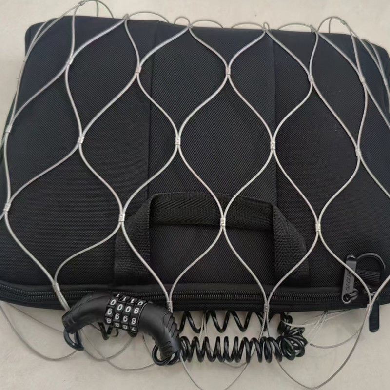 80mm Holesize Flexible Stainless Steel Rope Anti-Theft Mesh Bag