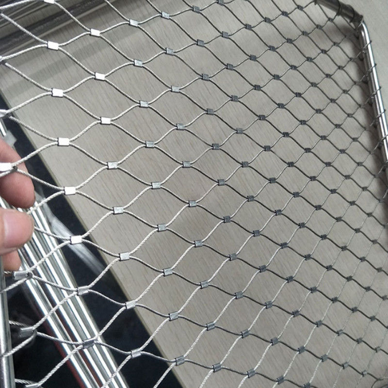 Wire Cable Rope Mesh Net Fence 316 Stainless Steel Rope Mesh For Zoo