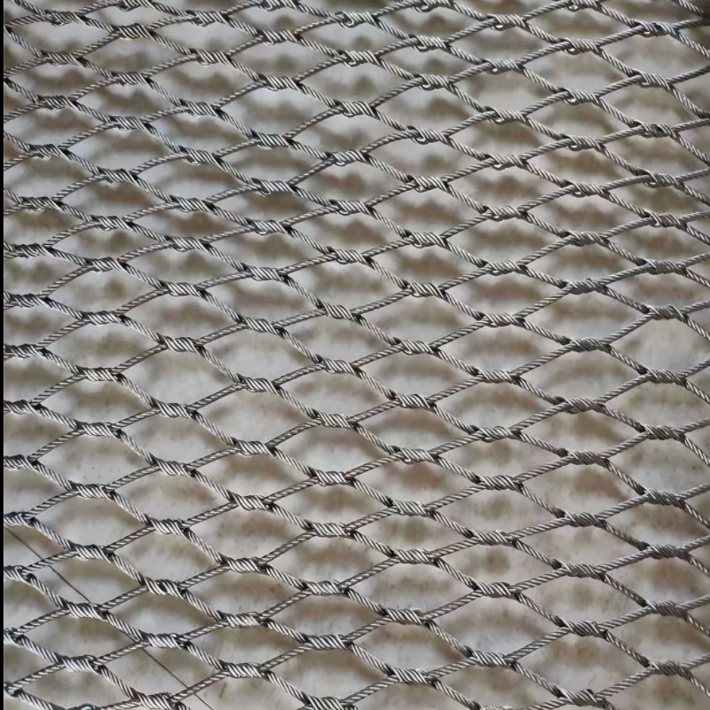 304 Soft Flexible Stainless Steel Metal Wire Rope Net Mesh for Zoo Aviary Bird Net Fence