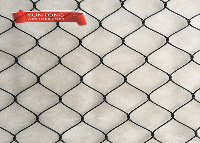 4.0mm Black Oxide Wire Rope Mesh Usd In Zoo Mesh