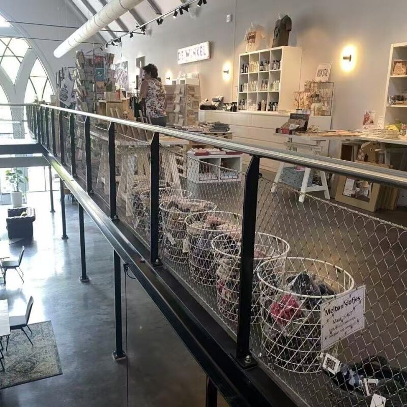 Stainless Steel 316L X-Tend Type Wire Rope Mesh with 60 Degree Mesh Angle for Balustrade and Garden Fence