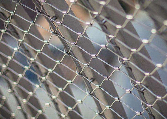 Flexible Balustrade Railing Stainless Steel Rope Mesh Netting 3mm
