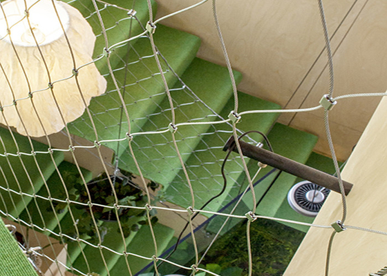 Architecture Plant Trellis Wire Rope Mesh 3.0 Mm Dia