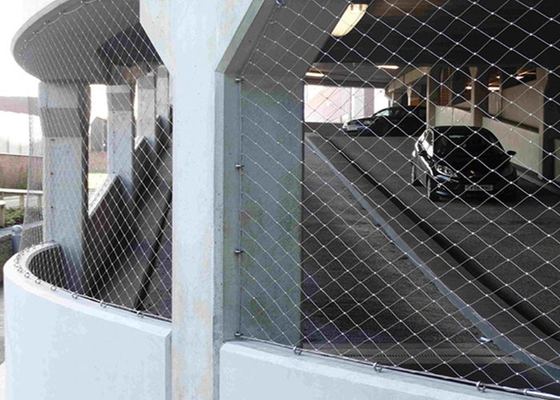 High Strength flexibility Stainless Steel Cable Netting for Architectural With Ferrule 3.0 mm rope 80*80 mm hole