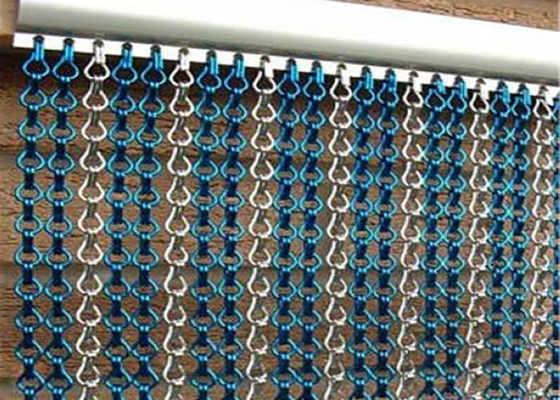Aluminium Flying Insect Bug Chain Link Door Screen 100x200cm