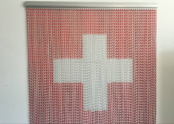 Attractive Chain Link Curtain Anodized Surface Treatment Aluminum