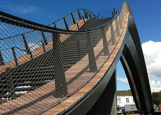 Knotted Architectural Wire Mesh 3.0mm Wire Rope Netting