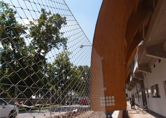 4.0mm Architectural Wire Mesh Building Protection Net