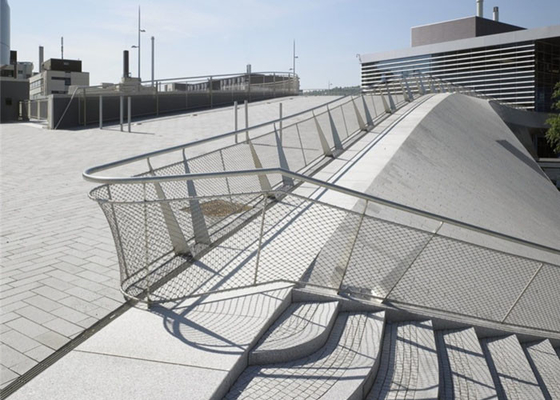 Public Square Balustrade Cable Mesh SUS 316 1.2 Mm