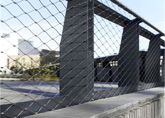 Boundary Wall Stainless Steel Cable Netting 2.0 Mm 80*80 Mm Hole