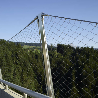 Custom 316 Grade Wire Rope Mesh 60 Eye Size Stainless Steel Systems