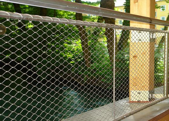 1.5mm Balustrade Or Railing Architectural Wire Mesh Non Rusting