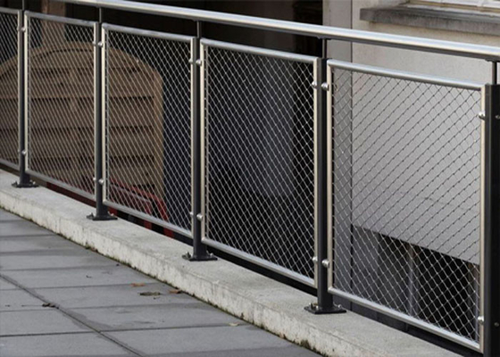 7*19 4.0mm Architectural Wire Mesh , Flexible Stainless Steel Cable Mesh