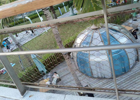 316 X Tend Flexible Safety Netting With Balustrade Infill 2.0 Mm Wire 60x60 MM