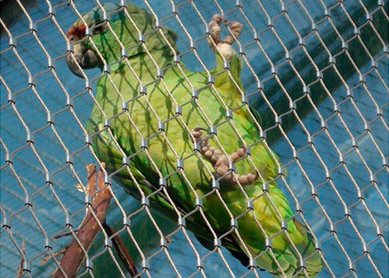 Customized Flexible Stainless Steel Aviary Mesh For Bird Netting 30x30 Mm Hole
