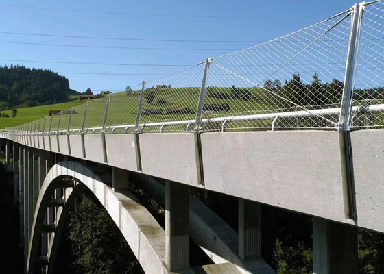 Knotted Security Bridge Stainless Steel Rope Mesh Netting Sus 316 2.5 Mm