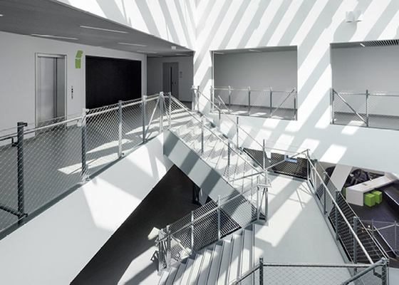 Stainless Steel Stairway Netting With Ferrule Rope Mesh Ss304 2.0 Mm Wire