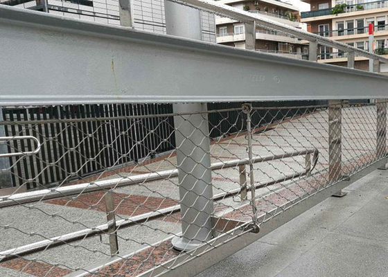 Stainless Steel Rope Fence For Pretection 2.0 Mm 60x60 Mm Hole