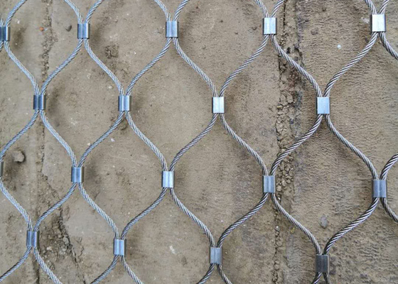 Flexible Wire Rope Mesh Cable Web Net For Balustrade Or Railing Sus 316 2.5mm
