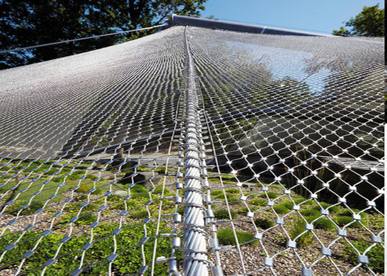 2.5Mm Stainless Steel Zoo Mesh Non Rusting Ferrule Rope Mesh Customizable