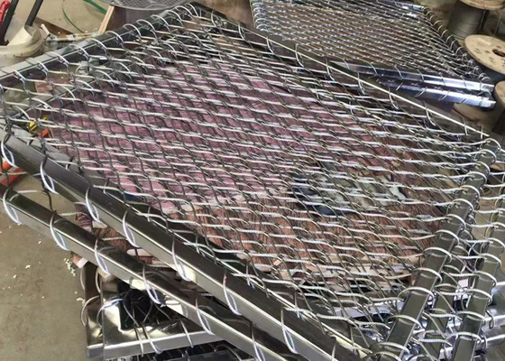 SUS316 Balustrade Cable Mesh Netting 3.0mm Anticorrosion Non Rusting