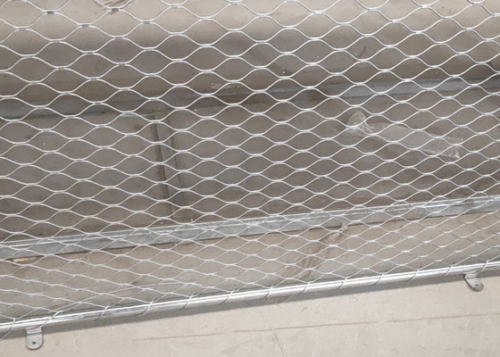 Customization Framed Cable Rope Mesh For Fencing Non Rusting 2.0mm Wire