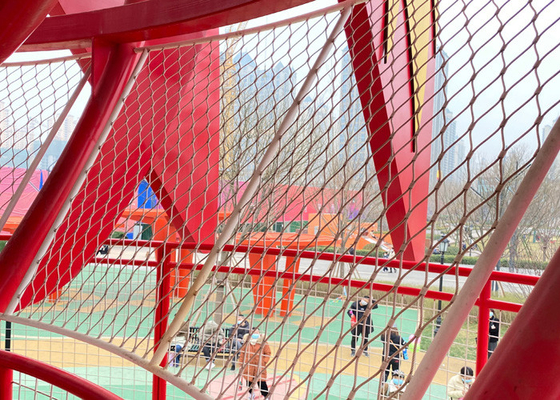Non Rusting 4.0mm Stainless Steel Rope Mesh Netting For Playground