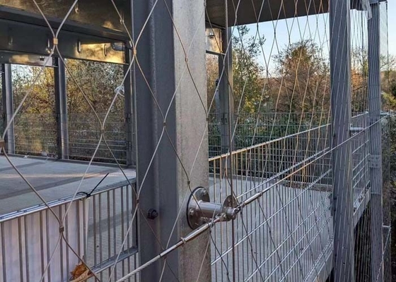Rope Mesh Fence Flexible Stainless Steel Cable Netting For Building