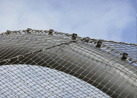 Architecture Flexible Stainless Steel Wire Rope Mesh For Safety